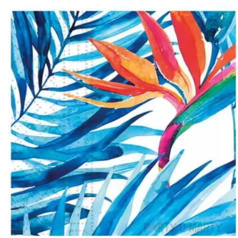 serwetki papierowe tropikalne rosliny procos 33 cm 20 szt