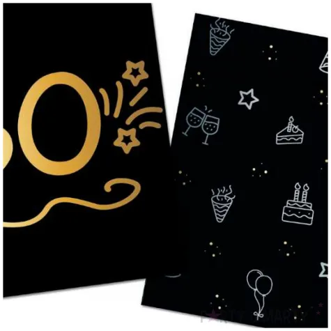 serwetki papierowe urodziny 30 shining glam folat 33 cm folat 16 szt