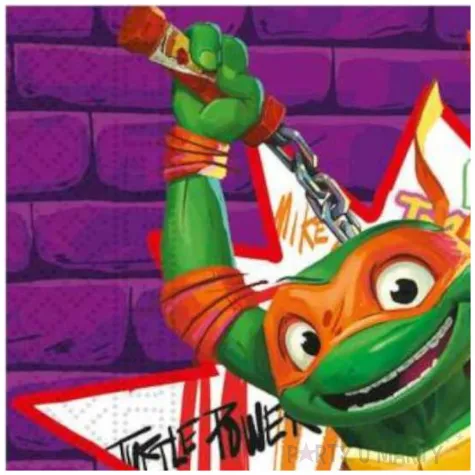 serwetki papierowe wojownicze zolwie ninja tmnt procos 33 cm 20 szt