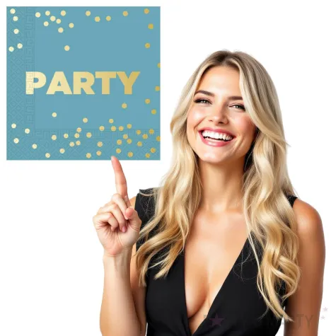 serwetki party premium turkusowe procos 33 cm 16 szt