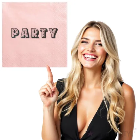 serwetki party rozowe top ten 33 cm 20 szt