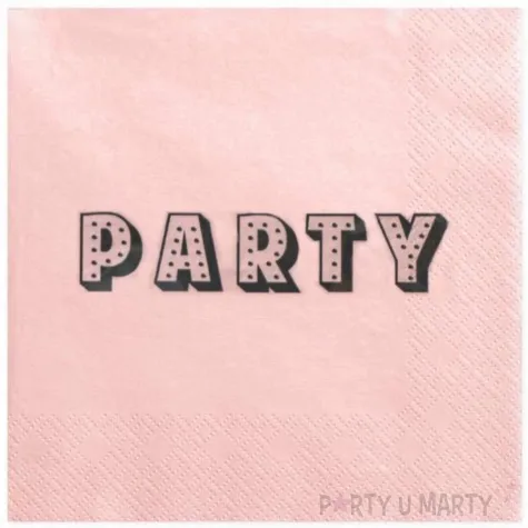 serwetki party rozowe top ten 33 cm 20 szt