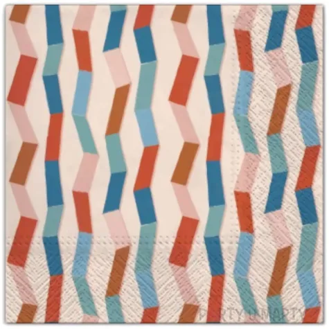 serwetki paseczki paw 33 cm 20 szt