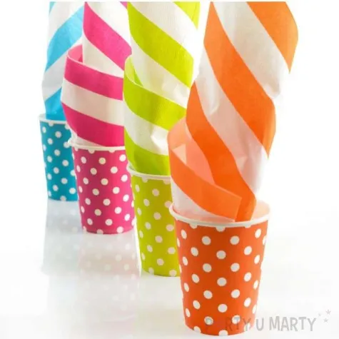 serwetki paski santex pomaranczowe 33 cm 20 szt