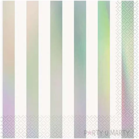 serwetki paski unique opalizujace 33 cm 16 szt