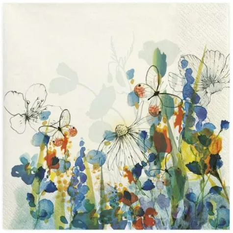 serwetki pastelowa laka maki 33 cm 20 szt