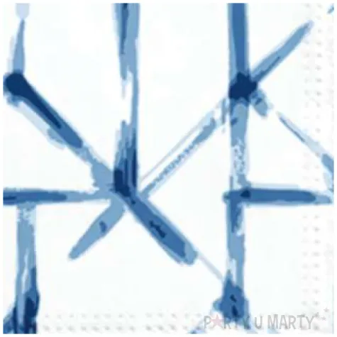 serwetki pastelowa siatka niebieskie paw 33 cm 20 szt