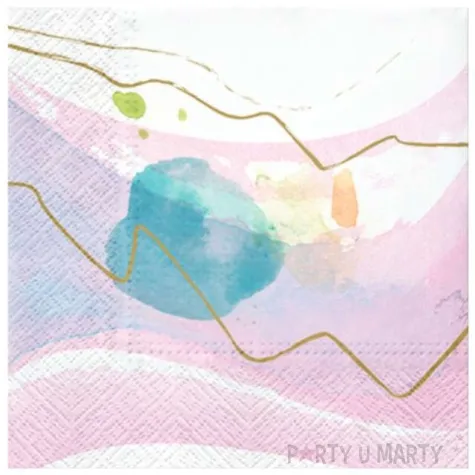 serwetki pastelowy obraz paw 33 cm 20 szt