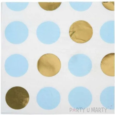 serwetki pattern works blue dots neviti 33 cm 16 szt