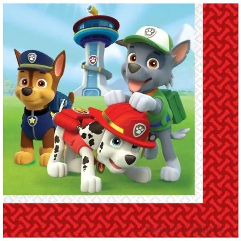 serwetki paw patrol amscan 33 cm 20 szt