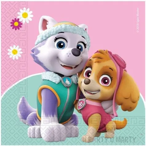 serwetki paw patrol skye and everest procos 33 cm 20 szt