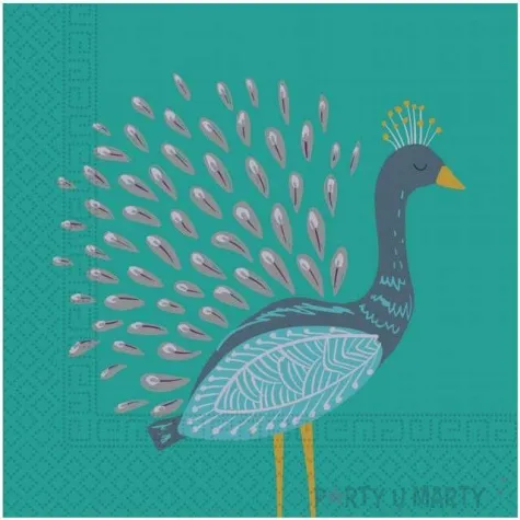 serwetki paw peacock procos 33 cm 20 szt