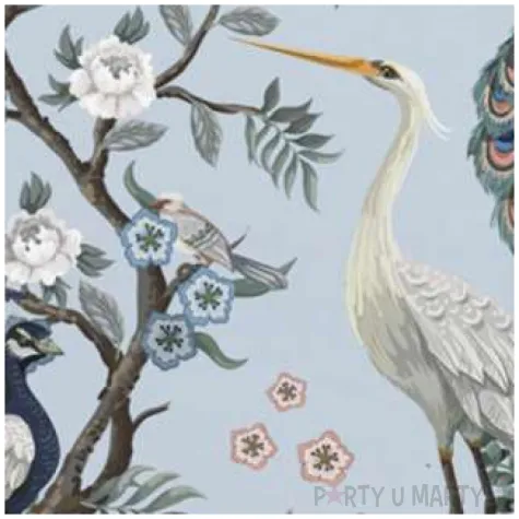 serwetki pawie wsrod roslin maki 33 cm 20 szt