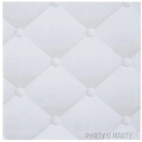 serwetki pikowane biale 33 cm santex 20 szt