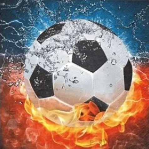 serwetki pilka nozna ogien i woda maki daisy 33 cm 20 szt