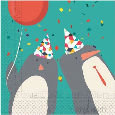 serwetki pingwiny arctic prcos 33 cm 20 szt