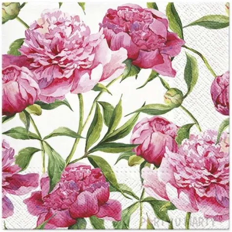 serwetki piwonie paw 33 cm 20 szt