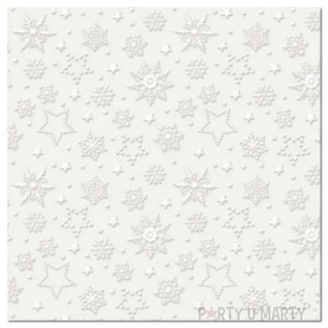 serwetki platki sniegu ecru paw 33 cm 20 szt