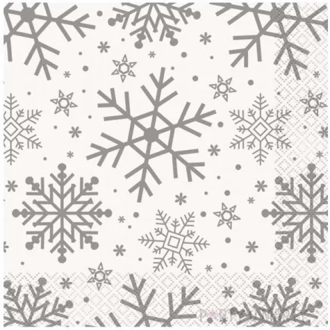 serwetki platki sniegu unique 33 cm 16 szt