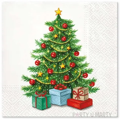 serwetki pod choinka paw 33 cm 20 szt