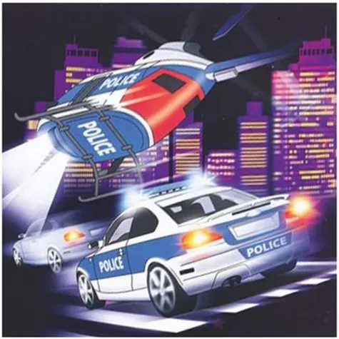 serwetki policja amscan 33 cm 20 szt