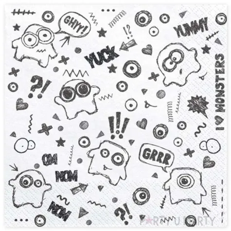 serwetki potworki partydeco 33 cm 20 szt