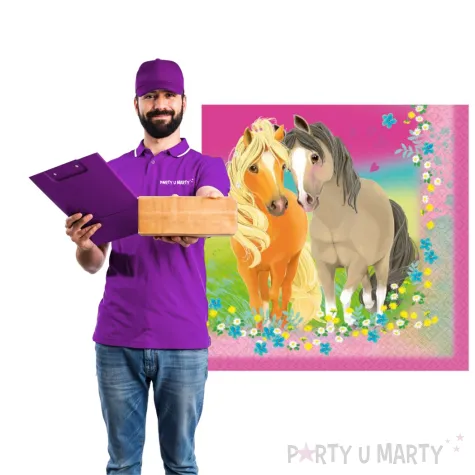 serwetki pretty pony amscan 33 cm 20 szt