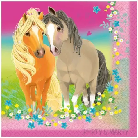 serwetki pretty pony amscan 33 cm 20 szt