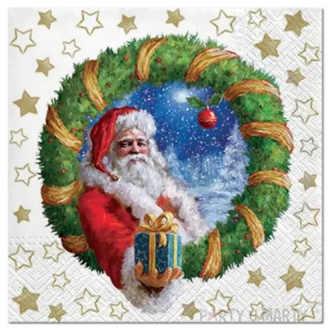 serwetki prezent od mikolaja paw 33 cm 20 szt