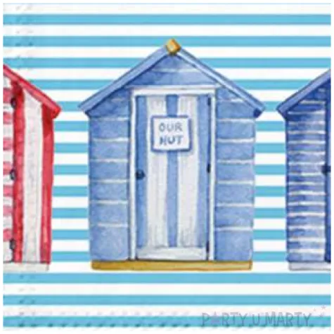 serwetki przebieralnie na plazy paw 33 cm 20 szt