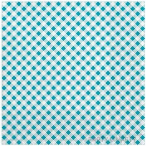 serwetki przekatne blekitne maki 33 cm 20 szt