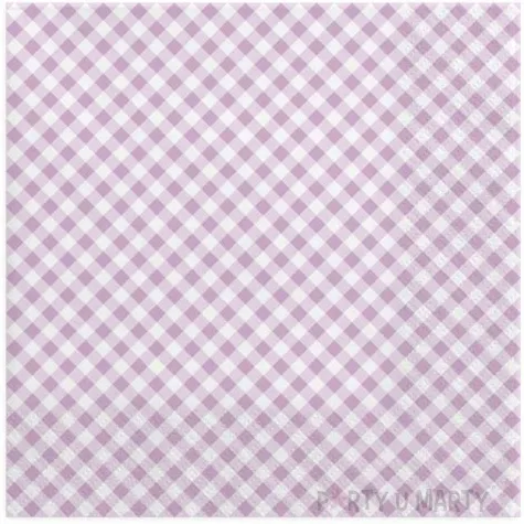 serwetki przekatne lawendowe maki 33 cm 20 szt