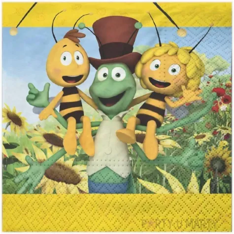 serwetki pszczolka maja i przyjaciele party factory 33x33 cm 20 szt