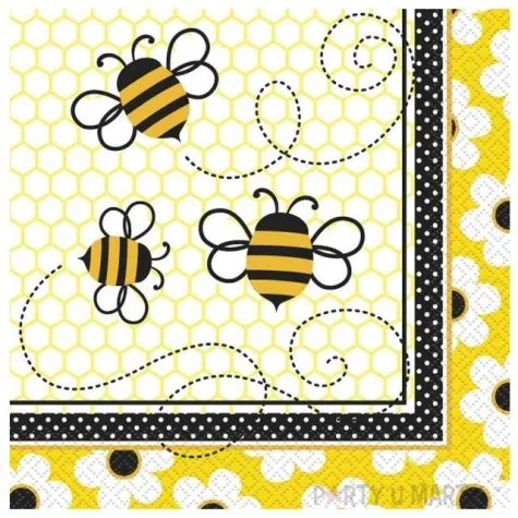 serwetki pszczolki 33 cm 16 szt