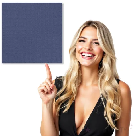 serwetki punta punta granatowe paw 38 cm 50 szt