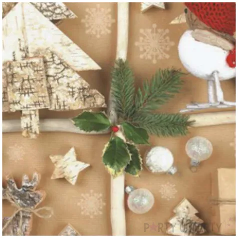 serwetki recznie robione dekoracje bozonarodzeniowe maki 33 cm 20 szt