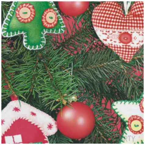 serwetki recznie robione ozdoby choinkowe maki 33 cm 20 szt