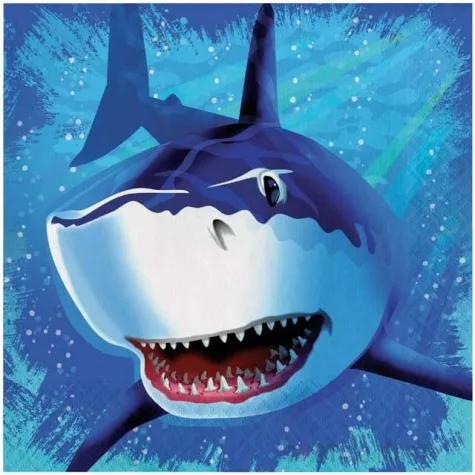 serwetki rekin sharky creative converting 33 cm 16 szt