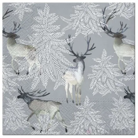 serwetki renifery w lesie paw 25 cm 20 szt