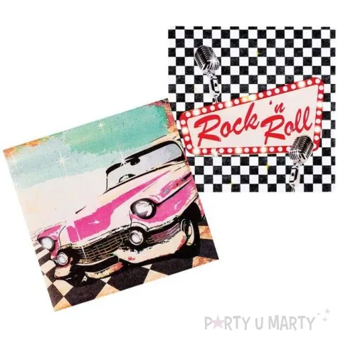 serwetki rock and roll boland 33 cm 12 szt