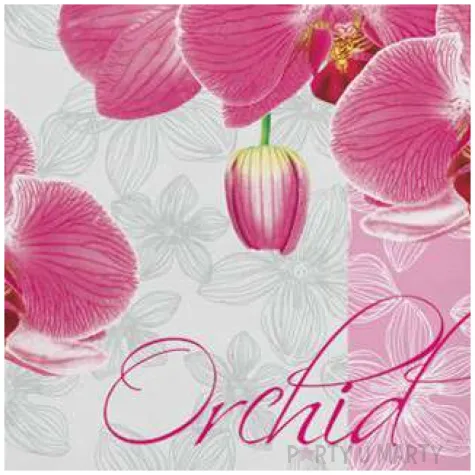 serwetki romantyczna orchidea maki 33 cm 20 szt