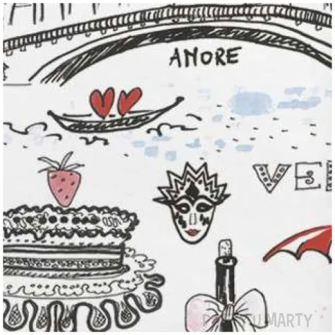 serwetki romantyczna wenecja maki 33 cm 20 szt