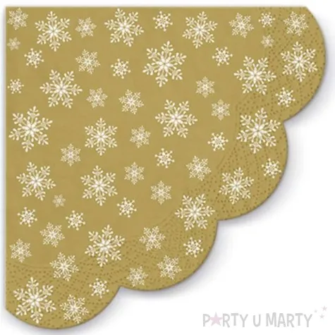 serwetki rondo gwiazdy wszedzie zlote paw 32 cm 12 szt