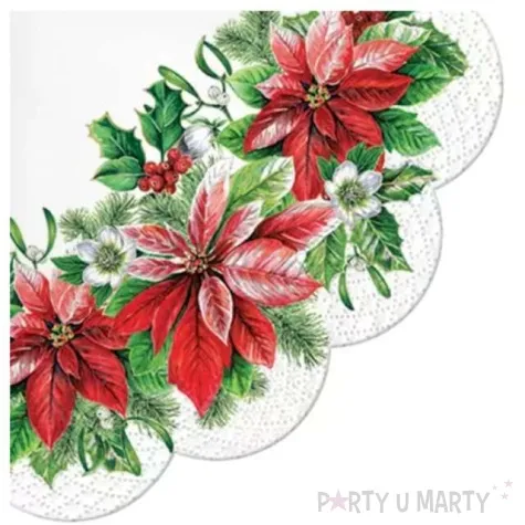 serwetki rondo poisencja biale paw 32 cm 12 szt