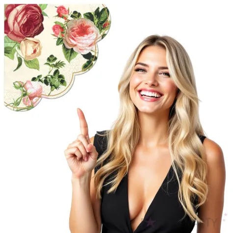 serwetki rondo rozalia paw 32 cm 12 szt