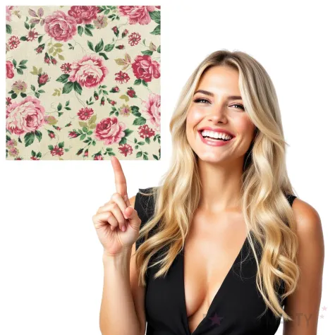 serwetki roze na plotnie maki 33 cm 20 szt