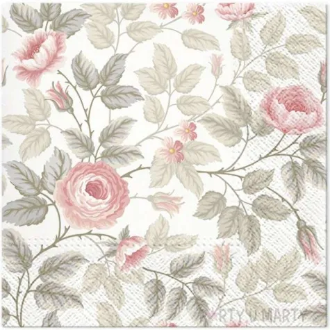 serwetki roze paw 33 cm 20 szt