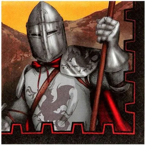 serwetki rycerze amscan 33 cm 20 szt