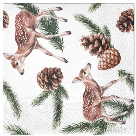 serwetki sarenki boze narodzenie paw 33 cm 20 szt