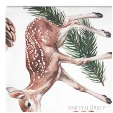 serwetki sarenki boze narodzenie paw 33 cm 20 szt